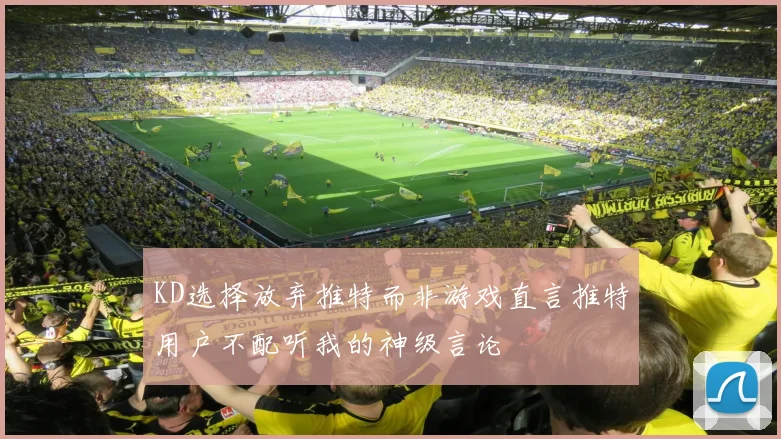 KD选择放弃推特而非游戏直言推特用户不配听我的神级言论